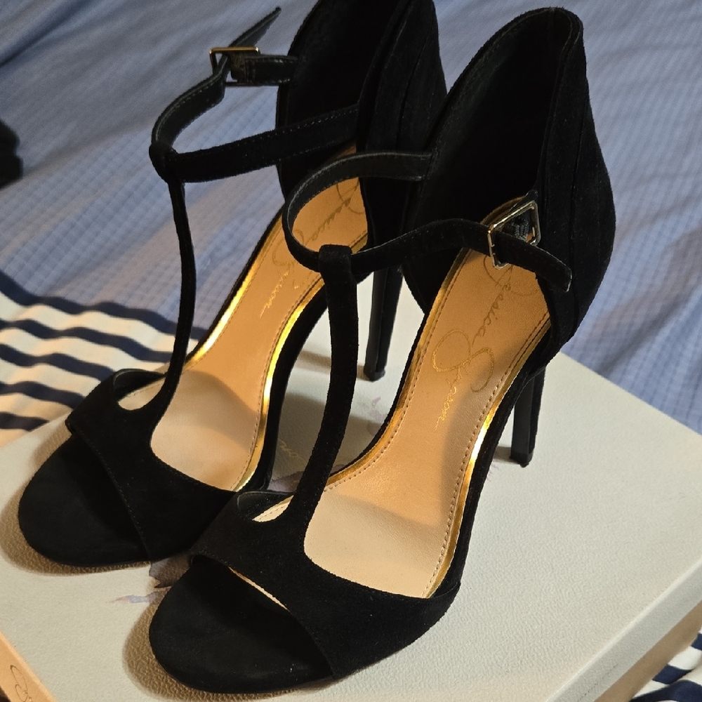 Jessica Simpson Black High Heels